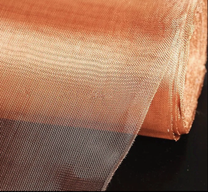 Mimari Dekoratif Bronz Bakır Tel Örgü Altın Tedarikçisi Faraday Kafesi Saf Bakır Tel Örgü Ekran Bezi - Product Image 3