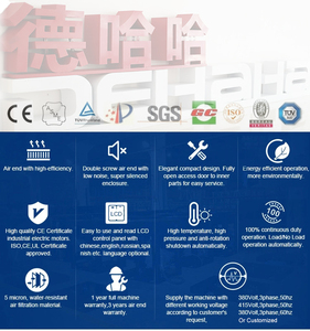 132kw מדחס אוויר בורג נייד חשמלי 21m ³/min 18bar מדחס אוויר תעשייתי - Product Image 4