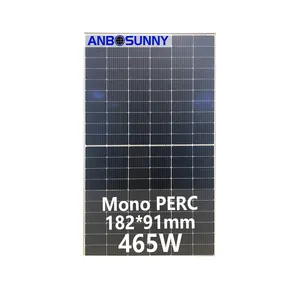 Pabrikan langsung Tiongkok panel surya monokristalin sel tenaga surya 540W 545W 550W 555W Perc HJT TOPCon
