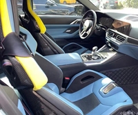 GZYLC Bfor MW Housse de siège auto en cuir F94 F95 G05 G06 G07 M3 M4 M5 M6 F30 F10 M3 M4 M5 M6 X3M X4M X5M X6M E84 E87 E88 E90 E91 E92 G16