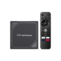 Boîte TV intelligente Android, boîte TV portable Android, Android 12, Allwinner H618, 4K, 2 Go de RAM, 16 Go, WiFi 6, boîte TV Android noire