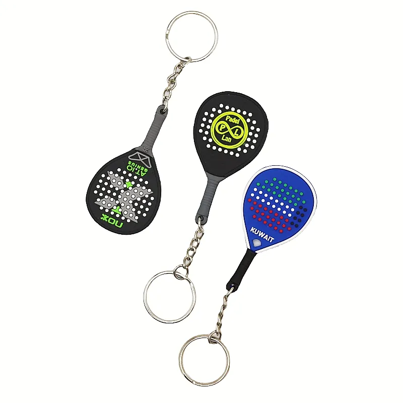 Wsnbwye carino nuovo Sport creativo in metallo Mini racchetta da Tennis portachiavi portachiavi per donna uomo portachiavi portachiavi