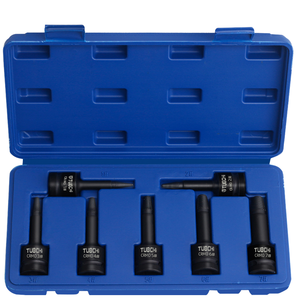 OEM ODM 10pc 1/2 Inch Metric InHex Bit Socket Set dengan Allen Air Nut Key Bit Hand-Power Source CrMo Garansi 1 Tahun - Product Image 3