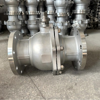 Vanne à boisseau sphérique industrielle à bride en acier inoxydable KHD Puissance pneumatique manuelle pour gaz eau Application générale OEM Support personnalisé
