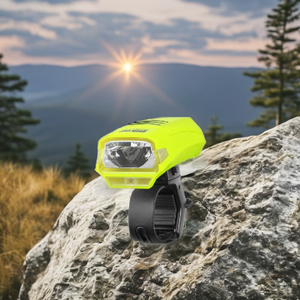 Phare de vélo LED compact super lumineux, rechargeable, étanche, charge USB, faisceau réglable, longue durée, corps en plastique - Product Image 6