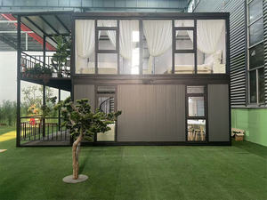 Maison préfabriquée à double extension pour l'expédition, aménagement flexible, assemblage simple, idéale pour petites villas, hôtels, gîtes - Product Image 3