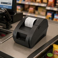 Imprimante thermique de reçus de 58 mm pour ordinateur de bureau, adaptée à l'impression de reçus dans les caisses des supermarchés et les magasins de proximité