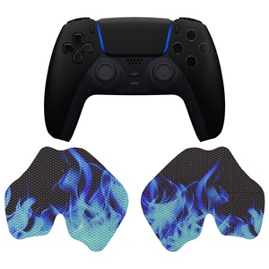 PlayVital Blue Flame - Almohadillas de Goma Suave con Textura Profesional Antideslizantes y Absorbentes del Sudor para el Control de PS5 - Product Image 3