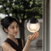 Lampe de chevet Moonlight Pearl pour chambre à coucher, lampe d'ambiance moderne minimaliste, lampe suspendue pour couloir et entrée