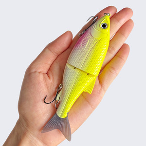 Leurre Articulé Rigide ABS 2 Sections 12,5cm/28g Coulant pour la Pêche au Bar et au Brochet en Rivière et en Lac - Product Image 4