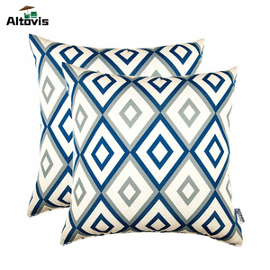 عرض خاص وسادة رمي نمط غير تقليدي مقاومة للأشعة البنفسجية لجانب البلد في الهواء الطلق الفناء الزخرفية - Product Image 1