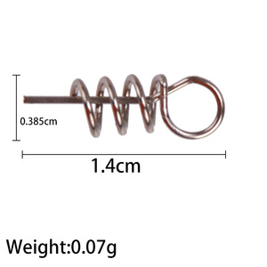 Esca con esca morbida Anti-impigliatura migliorata con perno a scatto girevole accessori da pesca - Product Image 5