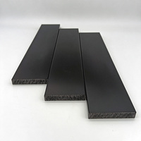 Plinthe en polystyrène noir PS, design moderne et minimaliste, moulure élégante pour bordure murale, pour la décoration intérieure