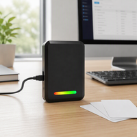 Lecteur de bureau UHF RFID NFC 860-960 MHz ISO 18000-6C Lecture/écriture Interface USB/RS232 ABS Windows 0-50 cm 5G