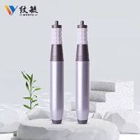 WENYU Stylo de tatouage électrique léger réglable en acier inoxydable argenté pour maquillage permanent