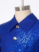 Costume de danse latine pour garçons, haut et pantalon à paillettes, tenue de scène de danse de salon, vêtements de danse de compétition pour enfants, personnalisés