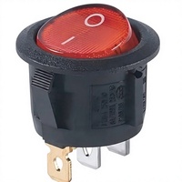 Interrupteur à bascule rond KCD1 3P ON-OFF 20MM 6A 250VAC T85 Haute Durabilité Électrique UL CE CQC ROHS VDE pour Bateau et Automobile