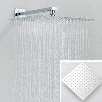 Ensemble de douche mural encastré haut de gamme, mitigeur 2/3 voies en laiton massif, pommeau de douche pluie multi-tailles 8-16 pouces, équipement sanitaire de salle de bain OEM