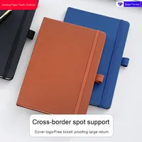 Journal à couverture rigide en cuir pour ordinateur de bureau A5 personnalisé écologique avec bracelet et logo personnalisé