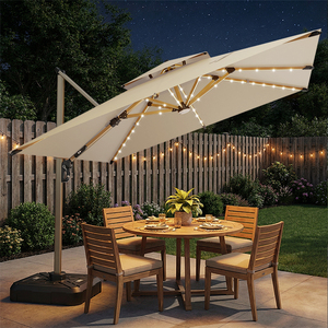 Sombrilla de Exterior de Aluminio Plegable, Ligera y Moderna, Personalizada por HANYI, Impermeable, con Protección Anti-UV, para Patio y Jardín - Product Image 1