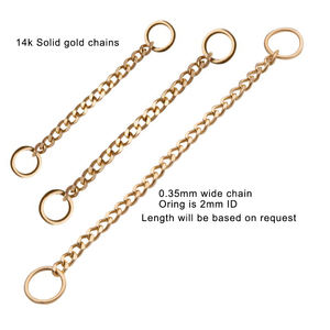 Vĩnh Cửu Kim Loại Bất Rắn <span class=keywords><strong>14</strong></span> <span class=keywords><strong>Karat</strong></span> Rắn Vàng Chuỗi - Product Image 2