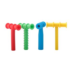 <span class=keywords><strong>Tubes</strong></span> de dentition sensoriels en silicone souple pour bébés, jouets multicolores pour la thérapie orthophonique et l'autisme - Product Image 2