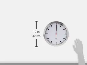 12 אינץ עגול רדיו מבוקר שעונים אלומיניום מסגרת Ntp יוקרה מודרני אטומי שעון קיר לסלון