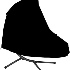 Lounge <b>Chair</b> <b>Cover</b> 185x117x198cm Oxford Cloth Water Resistant Black Outdoor Protective <b>Cover</b> <b>For</b> Hanging <b>Recliner</b> Patio Use - Product Image 2