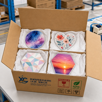 Plaques en aluminium personnalisées de forme ronde, ovale, cœur, à sublimation, feuilles métalliques pour transfert thermique, artisanat DIY et souvenirs