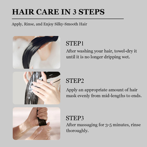 Masque capillaire hydratant à l'huile d'argan et au maca, revitalisant profond pour une réparation durable des cheveux secs, crépus et abîmés, masque anti-casse de première qualité - Product Image 5