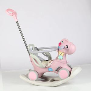Caballito Mecedor Multifuncional para Interiores, Juguete Musical para Bebés, Caballito de Juguete de Plástico Resistente - Product Image 2