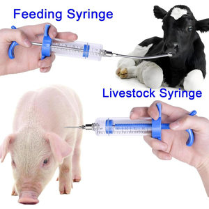 Pistola de Dosificación Veterinaria Ajustable de 10 ml, 20 ml, 30 ml, 50 ml, Dosificador de Medicamentos Orales Reutilizable con Boquillas de Repuesto para Ganado Ovino - Product Image 6