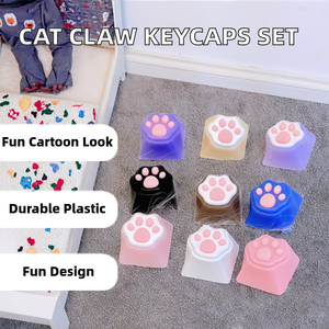 Tecla de Silicona con Diseño Único de Pata de Gato, Tecla Artesanal con Diseño de Gato Adorable, Tecla Mecánica para Juegos - Product Image 2