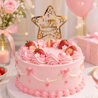 Décoration de gâteau d'anniversaire transfrontalière style Instagram, Topper de gâteau d'anniversaire, Fournitures de fête, Piques à gâteau