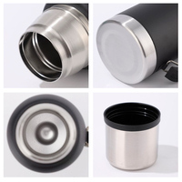 Thermos classique à double paroi en acier inoxydable 304 de 1200 ml, pot à café robuste pour la maison, le camping, logo personnalisable
