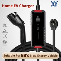 Nuevo Cargador Portátil para Vehículos Eléctricos Star Tipo 1 3.5kW/7kW/11kW Estación de Carga Nivel 2 con Control por Aplicación y Tarjeta RFID