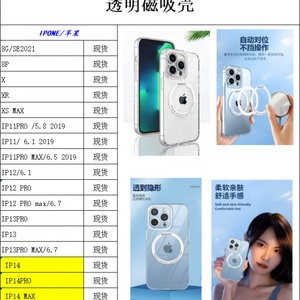 เคสไอโฟน 13 หรูหรา แบบใส TPU แม่เหล็กดูดติด ป้องกันการกระแทก สำหรับ iPhone 14 Pro  รองรับ Magsafe - Product Image 6