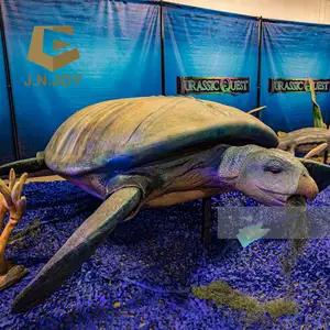 JNZ22308 Theme Zoo Park Marine Museum Large Sea Turtle Model Exhibit Animatronic Animal Models