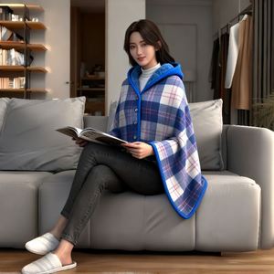 Custom Stock Multifunctional Shawl Blanket for Nap Dual-Use Leg <b>Cover</b> Office Cape Thickened <b>Sofa</b> <b>Throw</b> Blanket - Product Image 4