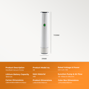 Scelleuse sous vide portable <span class=keywords><strong>automatique</strong></span> rechargeable par USB, utilisée pour la conservation des aliments frais, boîtier compact en ABS, électrique, pour la maison - Product Image 3