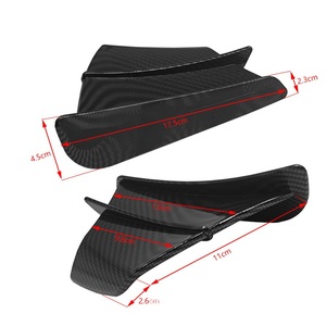 Aileron latéral universel en fibre de carbone pour moto, déflecteur d'air avant, spoiler, accessoires de <span class=keywords><strong>carrosserie</strong></span> de course - Product Image 3