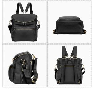 Diaper <b>Bag</b> Backpack Fashion Leather Mommy Backpacks Travel Toddler Baby Diaper <b>Bags</b> with in <b>Bag</b> Organizer and Changing Pad - Product Image 3