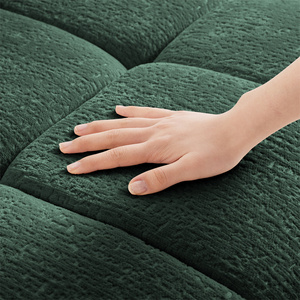 Meubles de salon personnalisés en gros appartement petit canapé en tissu vert foncé 2 <span class=keywords><strong>places</strong></span> deux <span class=keywords><strong>places</strong></span> ensemble de canapés - Product Image 4