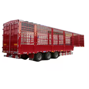 Superventas: Semirremolque de plataforma con vallas de 3 o 4 ejes y 60T para camión de carga, en venta - Product Image 6