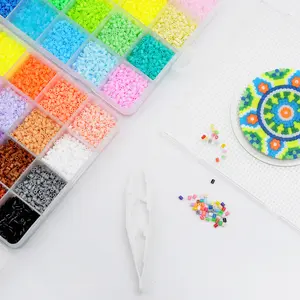 Barato al por mayor a granel fusible cuentas DIY Kit de artesanía 16500 piezas 5mm Perler cuentas colores surtidos 1kg bolsa fabricante