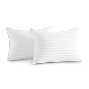 Almohada Suave a Rayas para Cama - Almohada Transpirable Hipoalergénica para Dormir, Decoración de Dormitorio y Habitación de Invitados - Product Image 1