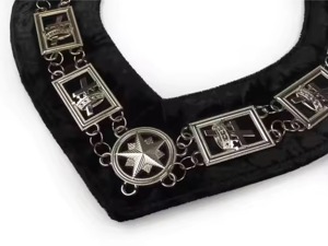 Collier de maître maçon Blue Lodge plaqué or sur velours bleu à vendre – Nouvelle qualité, prix bas - Product Image 3
