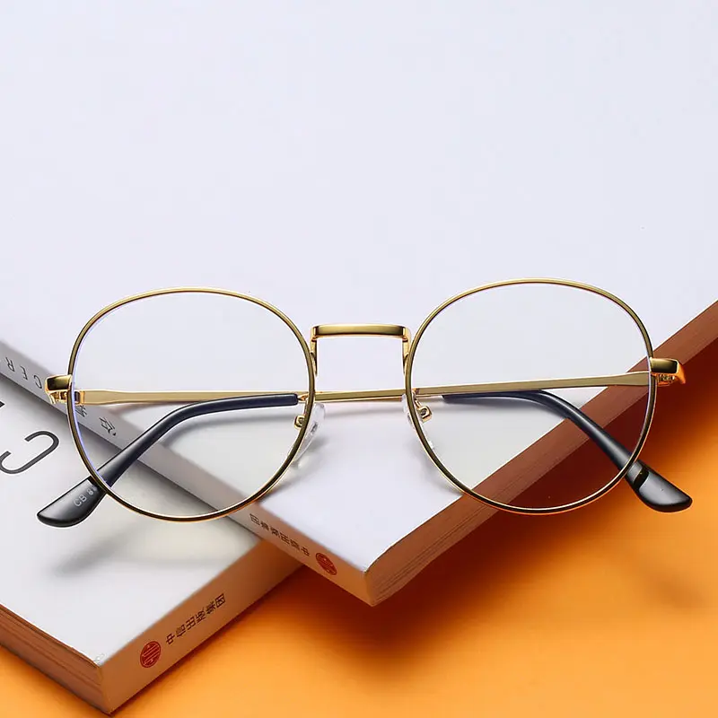 Hd — lunettes classiques rétro Anti-lumière bleue pour hommes et femmes, verres optiques PC, tendance 2022