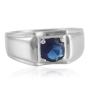 Bague en acier inoxydable avec pierre précieuse noire, design géométrique, bijoux de mode pour femmes, cadeau 210179 - Product Image 5