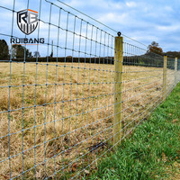 Rouleaux de grillage galvanisé à haute résistance pour clôture de ferme, maillage à charnières pour bétail et moutons